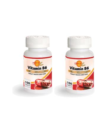 Force Nutrition Vitamin B6 100 Tablets | 2 Boxes
