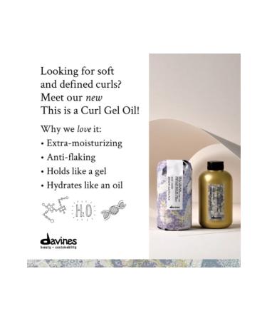 Davines Glycerin Medium Hold Gel Oil for Curly Hair (3/5) 8.45 fl.oz. ECBEAUTYBESTQ9