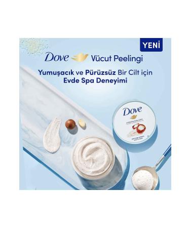 Dove Body Scrub Pomegranate Seed & Shea Butter 225 ml Macademia Nut & Rice Milk 225 ml - Buy Online on GoSupps.com