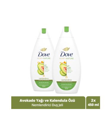 Dove Care By Nature Moisturizing Shower Gel Avocado Oil & Calendula Extract Revitalizing 450 ml X2
