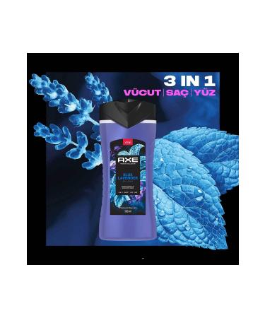 Axe Premium Collection Shower Gel Blue Lavender 3 In 1 Body Hair Face 300 ml - Buy Online on GoSupps.com