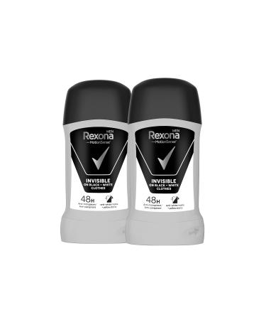 Rexona Men Motionsense Male Stick Deodorant Invisible On Black White Clothes 50 ml X2 - Buy Online on GoSupps.com
