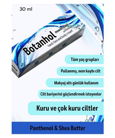 gayettabi Botanhol Moisturising 30 ml Daily Hand Face Body Moisturizing Cream- Panthenol&Shea - Buy Online on GoSupps.com