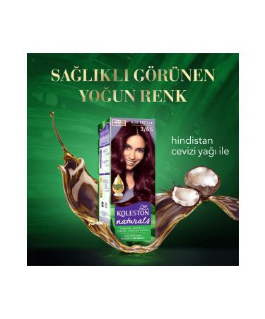Wella Koleston Naturals Hair Dye 3/66 Red Chestnut - Buy Online on GoSupps.com