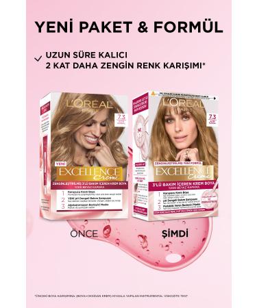 L'Oreal Paris Excellence Creme Hair Dye 7.3 Blonde Dore - Buy Online on GoSupps.com
