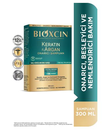 Bioxcin Keratin & Argan Repair Shampoo 300 Ml - Damaged and Damaged Hair 2 Pcs Advantage Set - Buy Online on GoSupps.com