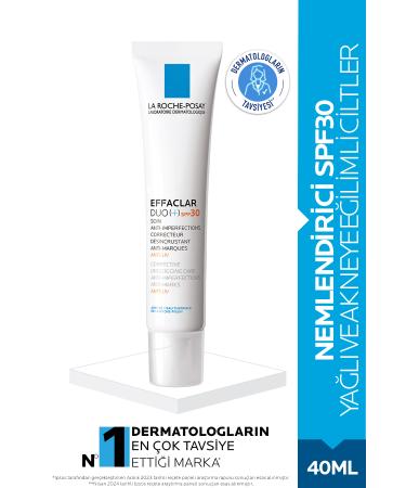 La Roche Posay Effaclar Duo (+) Moisturizer SPF30 40 ml - For Oily and Acne Prone Skin