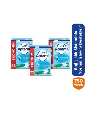 Aptamil 2 Follow-On Milk New Formula 1200 gr X 3 Pieces
