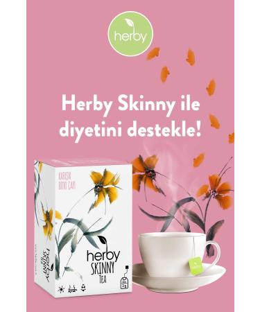 Herby Skinny Tea Diet Support Form Herbal Tea - Buy Online on GoSupps.com