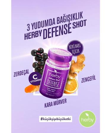 Herby Defense Ginger Shot 24 Pack Immune Support Plant Based Drink 60 ml - Buy Online on GoSupps.com