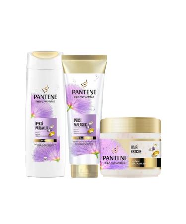 Pantene Pro-V Silky Shine Miracles Shampoo 325 ml + Conditioner 275 ml + Mask 300 ml - Buy Online on GoSupps.com