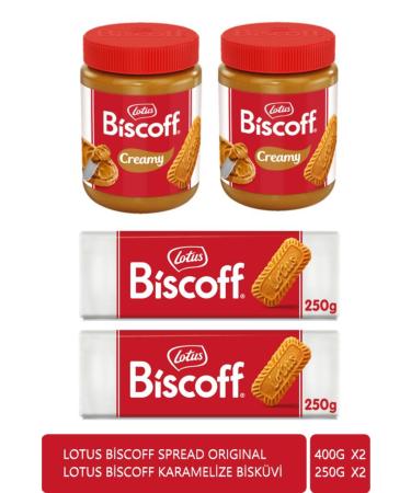 Lotus Biscoff 250 gr. X 2 Pieces Biscoff Spread Original 400 gr X 2 Pieces