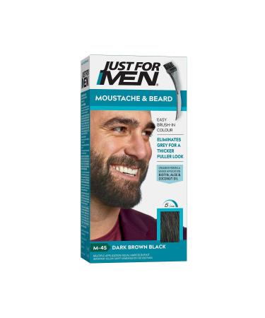 Just For Men Easy-to-Apply Thick and Full-Looking Hair and Moustache Dye - Dark Brown Demb.1487