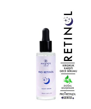Polente Natural Pro Retinol Night Serum Anti-Aging Night Care Serum with Retinol (30 ML)