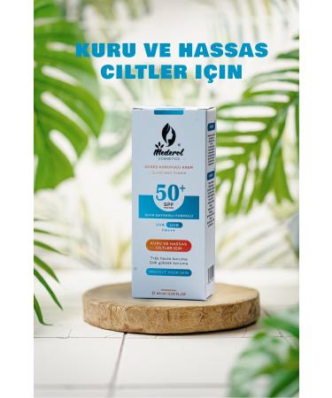 Mederol SPF 50 Sunscreen for Dry Skin: Light and Strong Protection 60ml