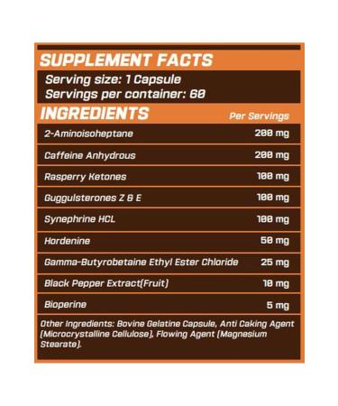 Grim GR MLABS Shredder Fat Burner appetite suppressant 60 CAPSULES - Buy Online on GoSupps.com
