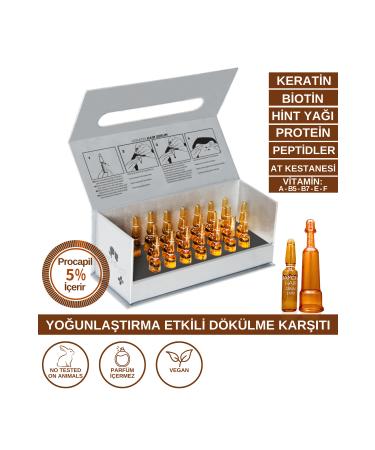 DIAMOND HAIR Intensive Anti-Hair Loss Hair Serum Thickening Fast Hair Growth Effect B7 Keratin Procapil - Buy Online on GoSupps.com