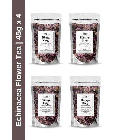 TOS The Organic Spices Echinacea Flower Tea 45 gr x 4 Pieces | Echinacea Flower Tea | Echinacea purpurea | Advantageous Set