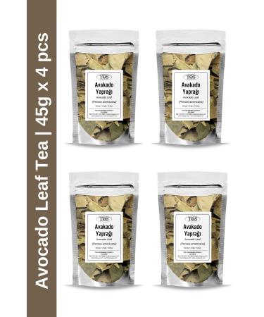 TOS The Organic Spices Avocado Leaf Tea 45 gr x 4 Pieces | Avocado Leaf Tea | Persea americana | Advantageous Set
