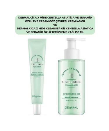 Dermal C ca X Mide Centella Asiatica Essence Eye Contour Cream and Cleansing Oil