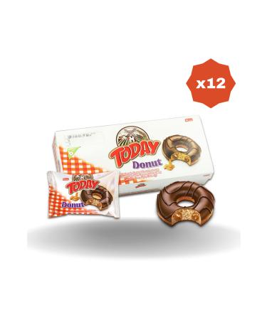 Elvan TODAY DONUT CARAMEL CAKE MULTI PACK BOX 35 GR 6 PIECES (12 PACKS)