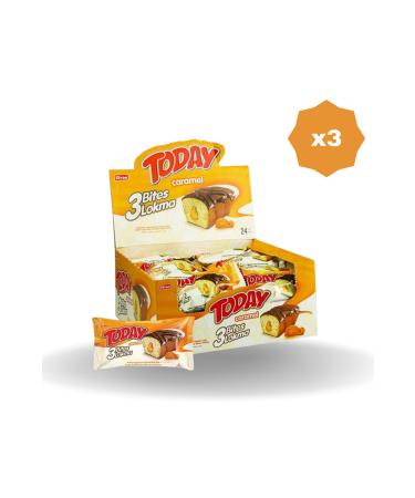 Elvan TODAY 3 B TES CARAMEL 40 GR 24-PIECE - (3 PACKS)