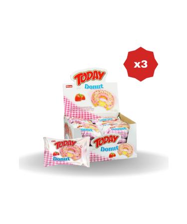 Elvan TODAY DONUT CAKE STRAWBERRY 35 GR 24-3 PACKS