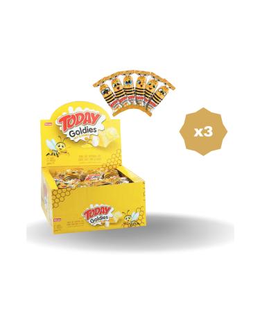 Elvan TODAY GOLDIES HONEY-MILK 35 GR 24-PIECE - (3 PACKS)