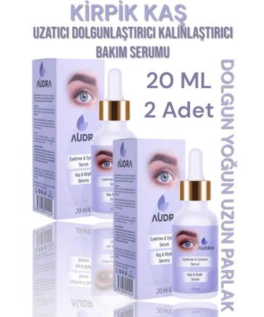 audra Eyelash Eyebrow Serum 20 ml 2 PCS - Eyelash Eyebrow Extension Plumping Thickener