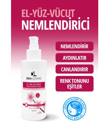 DEM LOVING Cherry Blossom Hand and Body Cream | Vitamin E | 50 ml