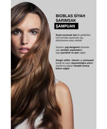 Bioblas Black Garlic Shampoo 1000 Ml Intensive Formula Against Hair Loss - Buy Online on GoSupps.com