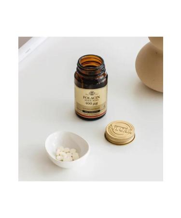 Solgar Folic Acid Folacin 400 Mg 100 Tablets - Buy Online on GoSupps.com