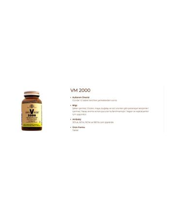 Solgar Vm 2000 Multivitamin 60 Tablets - Buy Online on GoSupps.com