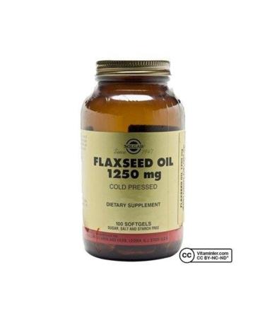 Solgar Flaxseed Oil 1250 Mg 100 Capsules