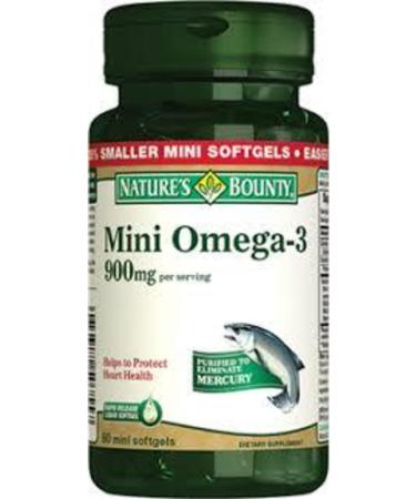 Natures Bounty Mini Omega 3 900 Mg 60 Capsules