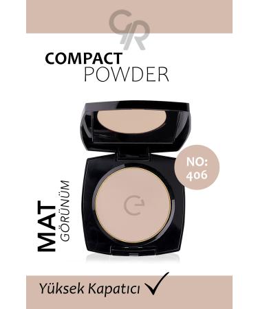 Golden Rose Compact Powder Light Brown Tone No:406