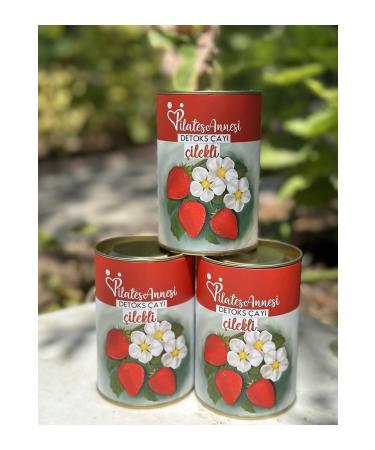 pilatesannesi 3 Pack Strawberry Piece Detox Tea