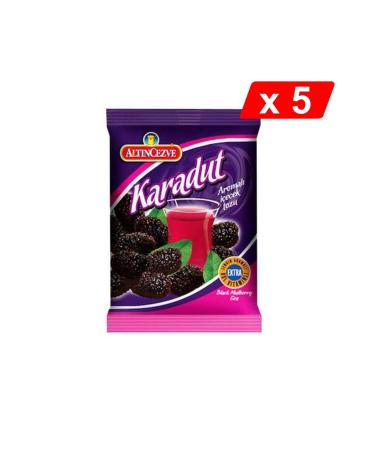 Alt ncezve Black Mulberry Flavored Drink Powder 250 Gr - 5-PACK