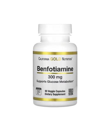 California Gold Nutrition Benfotiamine 300 Mg 90 Veggie Capsules