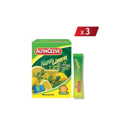 Alt ncezve Mint Lemon Flavored Single Use Drink Powder 40 X 1.5 gr - 3 Pack