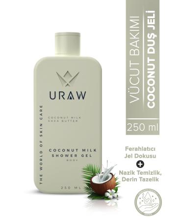Uraw Coconut Shower Gel (Deeply Purifying and Refreshing Shower Gel) (250 ml)
