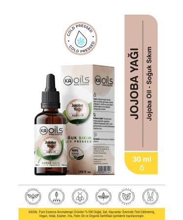 KAOils Pure Essence Jojoba Oil Cold Pressed 30 ml