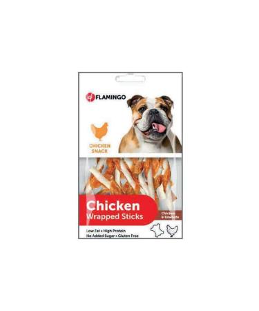 Flamingo Chicken Wrapped Sticks Gluten Free Chicken Meat Dog Reward Sticks 65 Gr - Petshopundan
