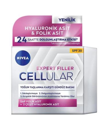 NIVEA Expert Filler Anti-Aging Day Care Cream 50ml SPF30 Sun BLK WW7