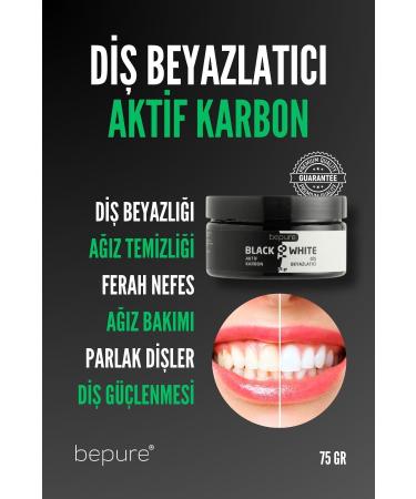 Bepure Teeth Whitening Powder Teeth Cleaning and Teeth Whitening Active Carbon 75 gr - Buy Online on GoSupps.com