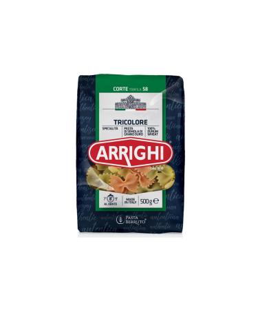ARRIGHI Tricolore Coloured Butterfly Pasta Italian Pasta 500 GE