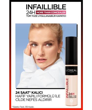 L'Oreal Paris L'Or al Paris Infaillible 24H All Face Concealer 330 Pecan & Mini Mascara Makeup Set - Buy Online on GoSupps.com