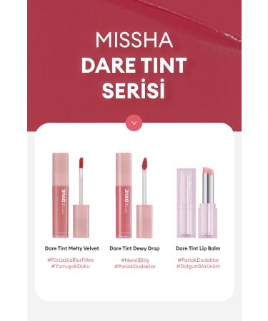 Missha Long-Lasting Non-Smudge Velvet Finish Tint Dare Tint Melty Velvet (Rosy Lofi) - Buy Online on GoSupps.com