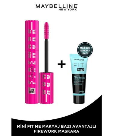 Maybelline New York Lash Sensational Firework Mascara & Mini Fit Me Primer Makeup Base