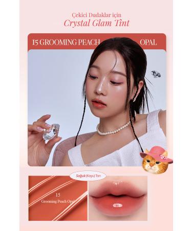 CLIO Non-sticky Intense Shimmer Tint CLIO Crystal Glam Tint (15 Grooming Peach Opal) - Buy Online on GoSupps.com